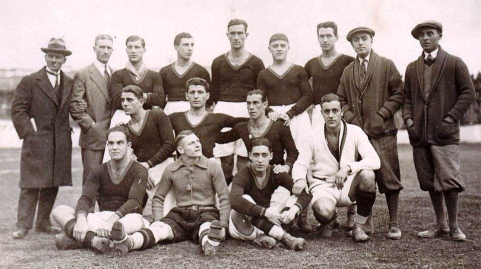 Formazione della Roma 1927-1928 della partita Roma-Juventus