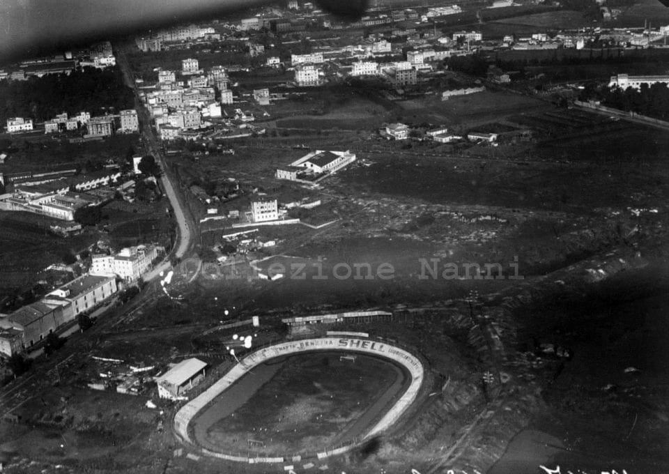 Foto aerea del Motovelodromo Appio (1930)