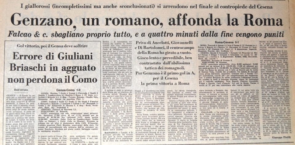 Il Corriere dello Sport commenta Roma-Cesena