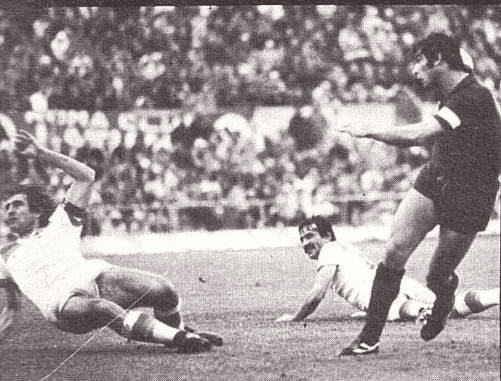 Amenta in azione in Roma-Torino finale di Coppa Italia 1980