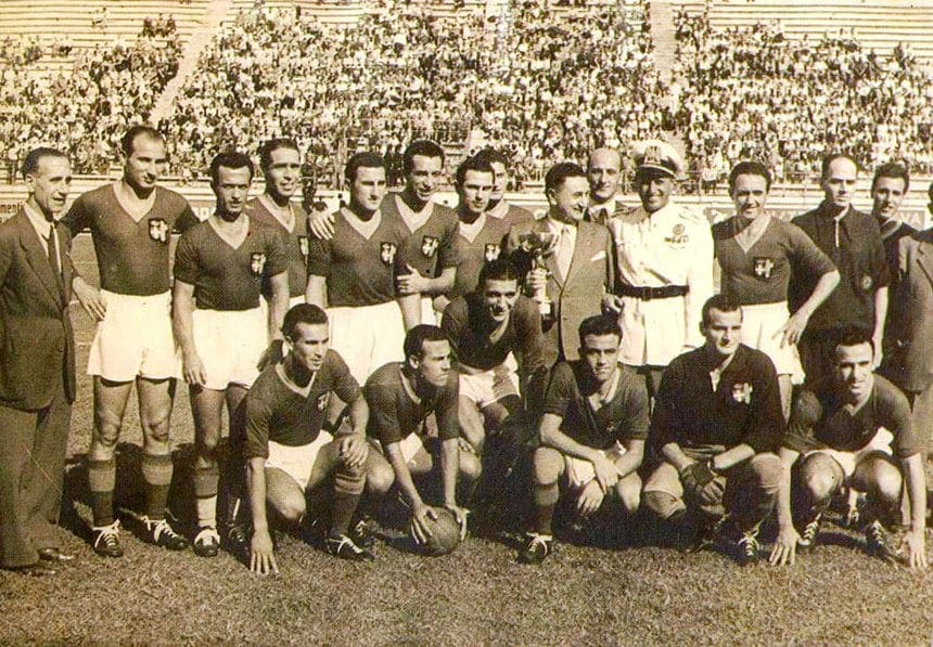 Amadei nella Roma Campione d'Italia 1942