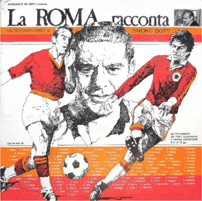 Copertina del disco "La Roma racconta"
