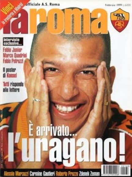 Copertina La Roma su Fabio Junior