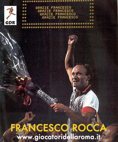 Addio Francesco Rocca