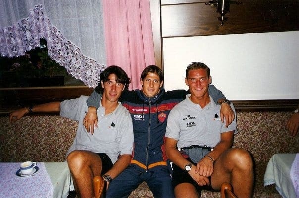 Quadrini con Totti e Delvecchio
