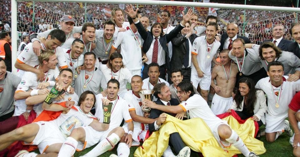 Aquilani festeggia la Coppa Italia 2007