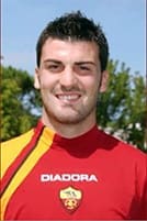 Cesare Bovo in maglia giallorossa