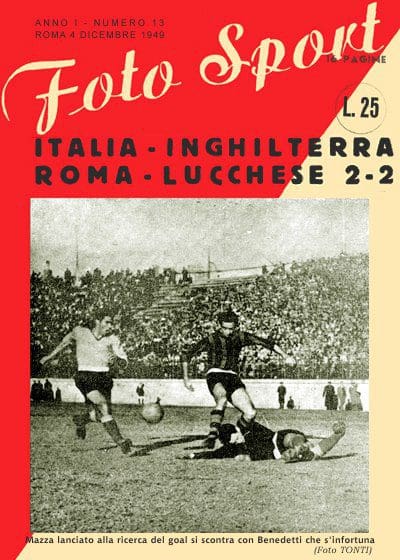 Pietro Benedetti sulla copertina di Foto Sport
