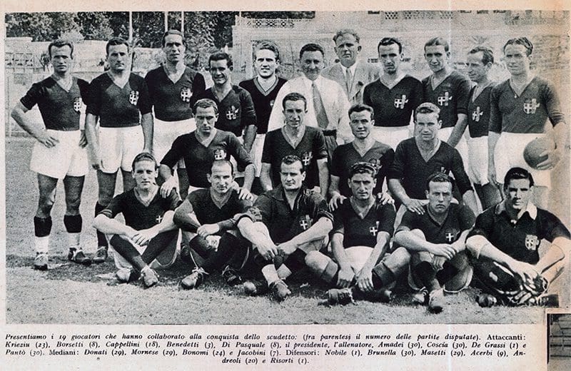 La Roma campione d'Italia 1942