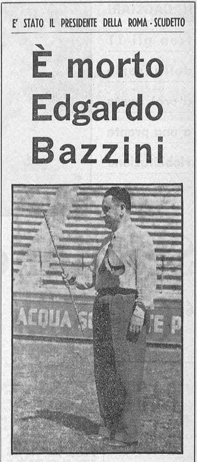 La morte di Bazzini su Il Corriere dello Sport