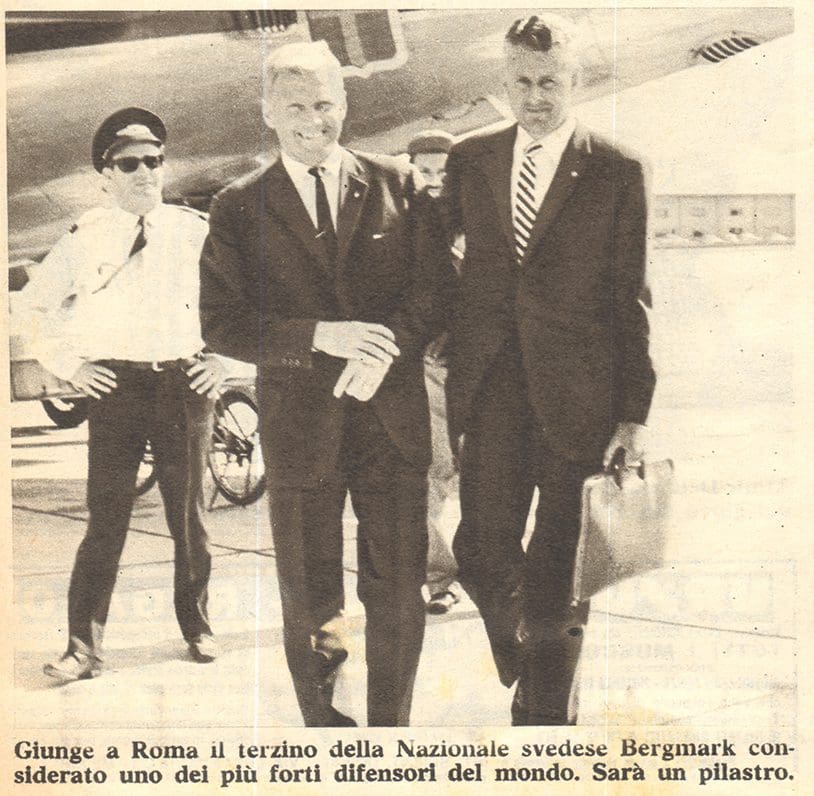 Orvar Bergmark arriva a Roma
