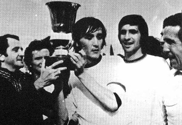 La premiazione del Torneo Anglo-Italiano 1972