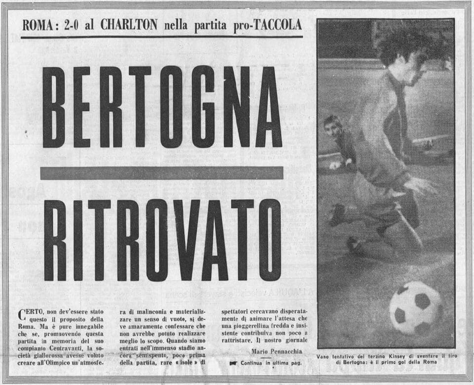 Bertogna ritrovato su Il Corriere dello Sport