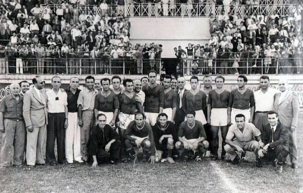 La Roma che batte l'Inter il 28.07.1946