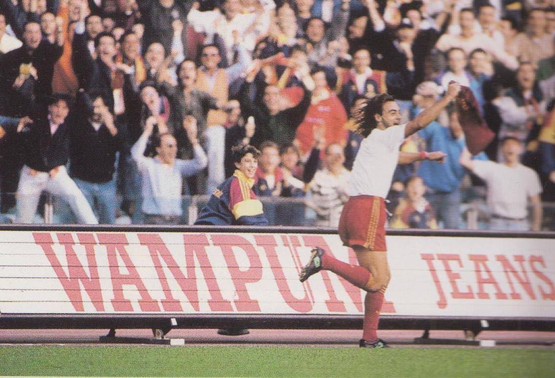 AS-Roma_1992-93_Giuseppe-Giannini_Roma-Inter_181092 La Roma degli anni novanta: formazioni e foto
